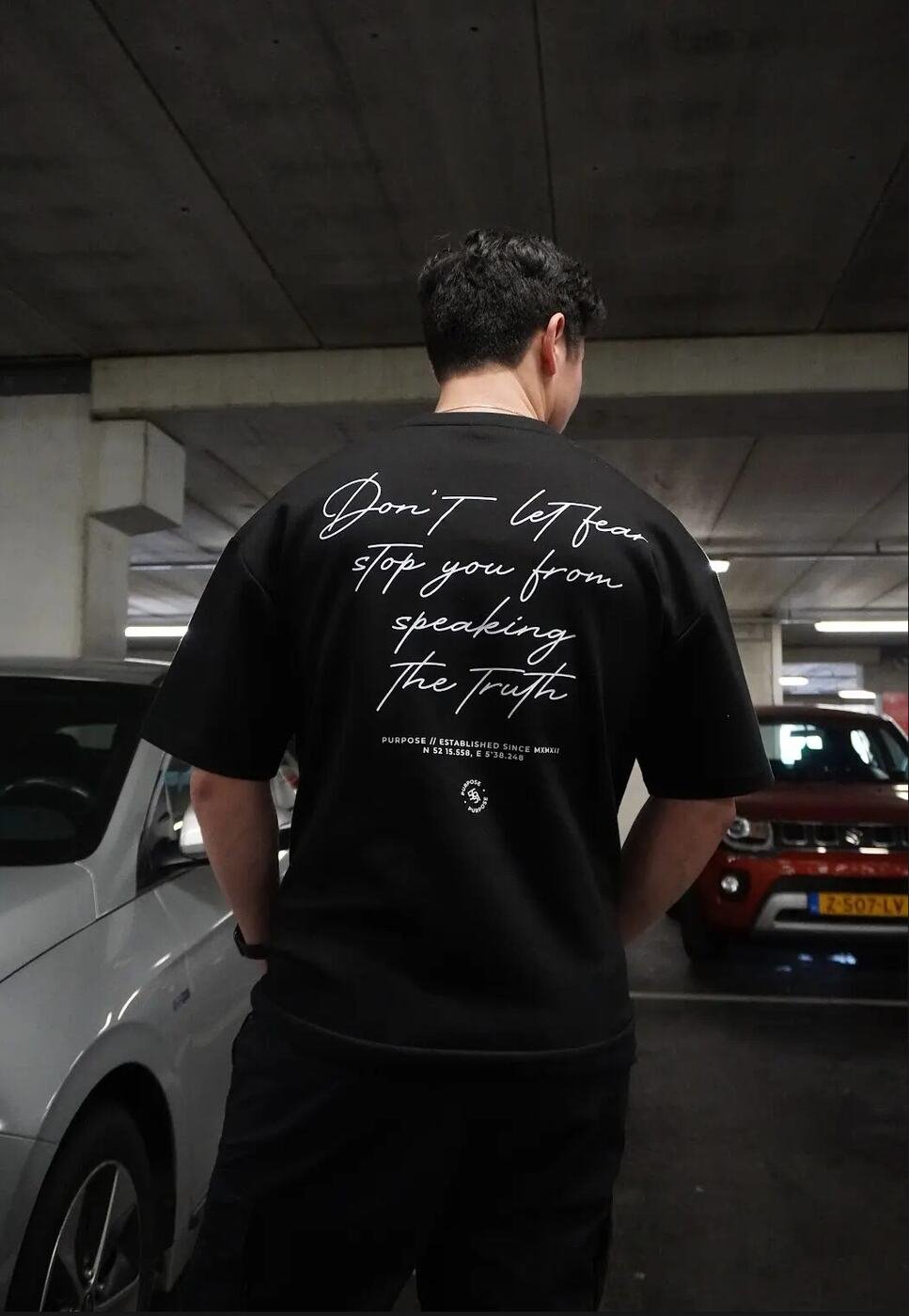 Don't Let Fear Oversized Tee — 4
