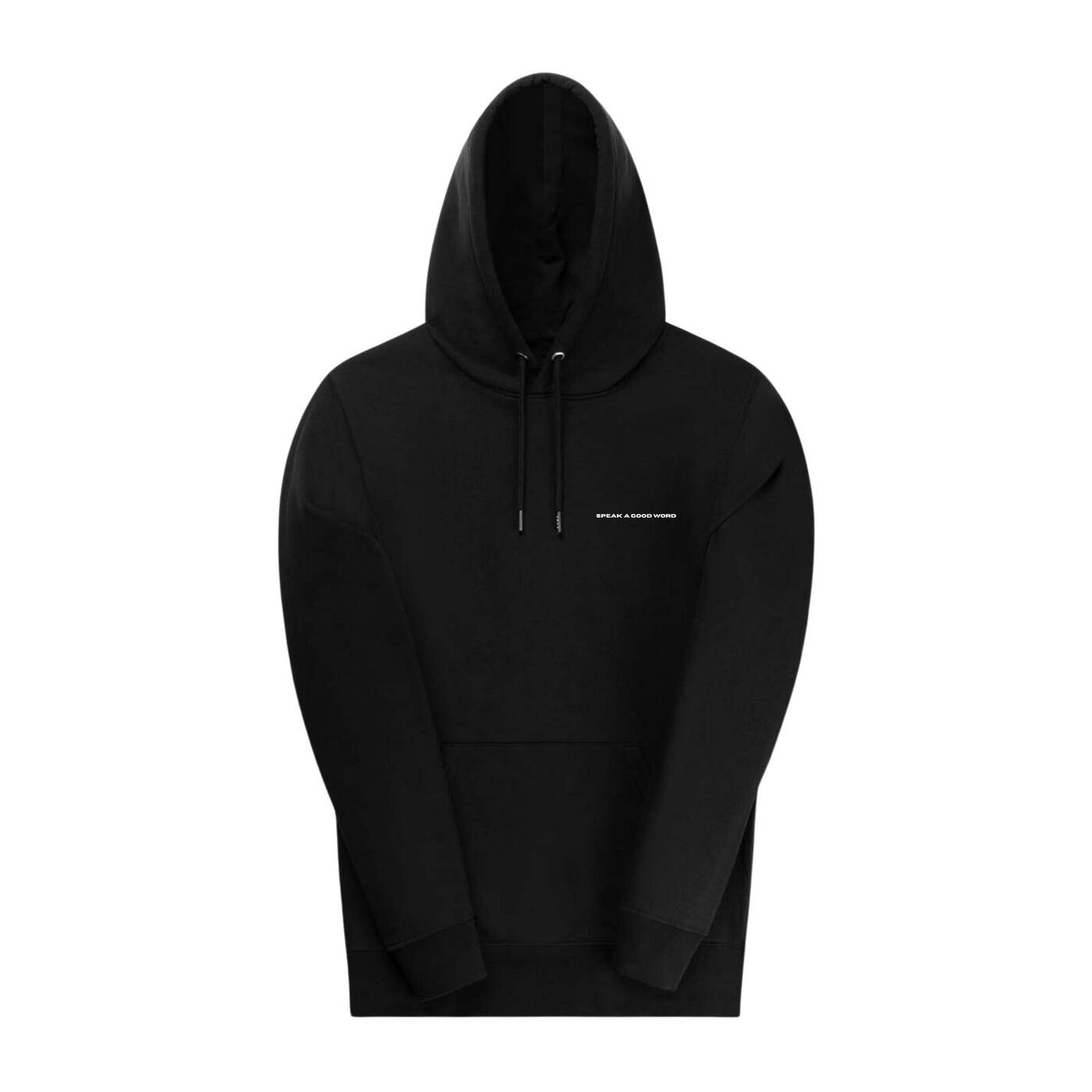Speak Good or Remain Silent Oversized Hoodie — Black — 2