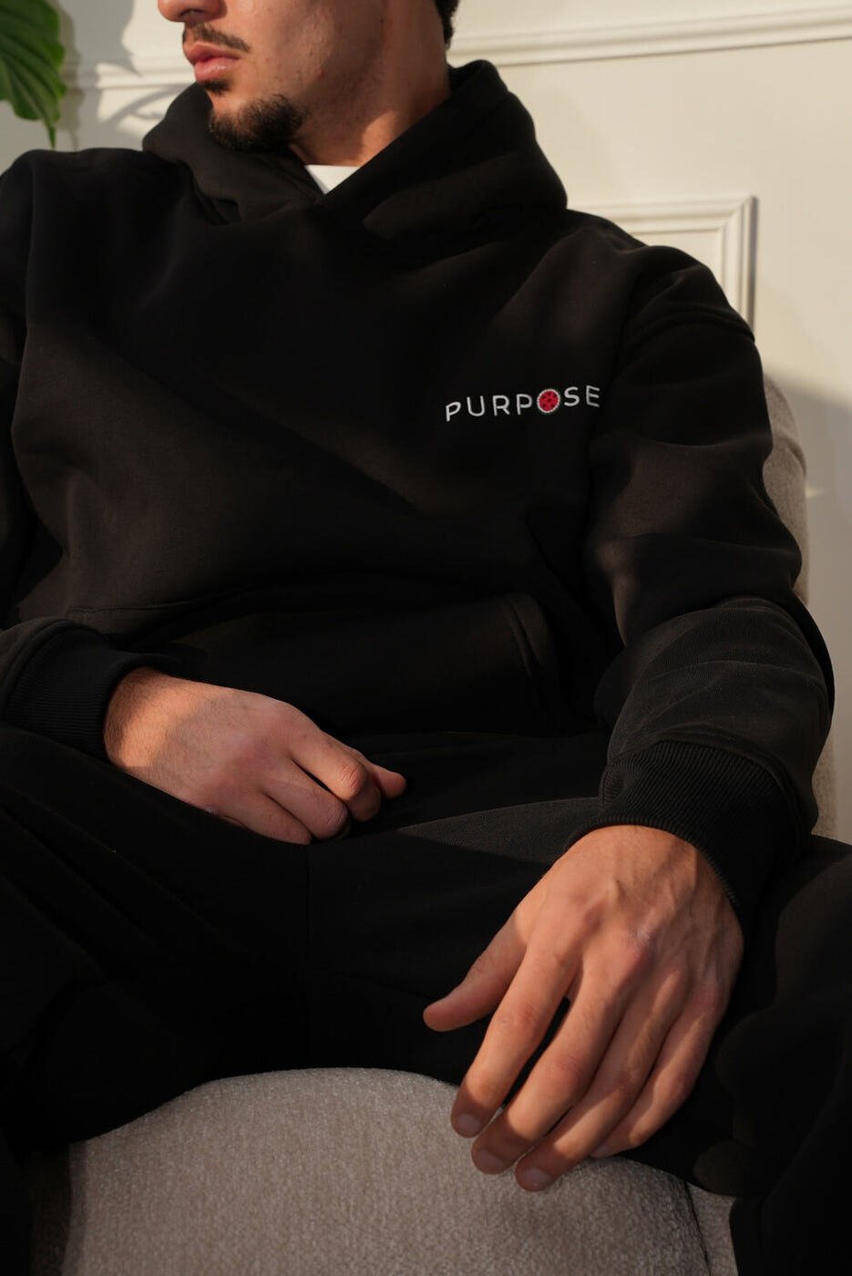 Not a Watermelon Hoodie — Black — 3