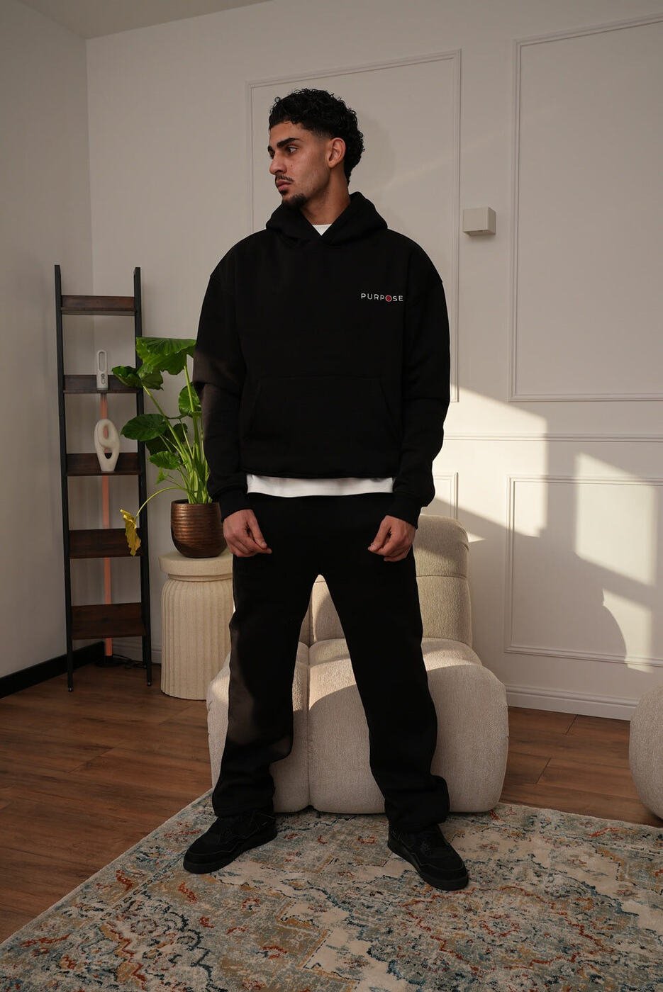 Not a Watermelon Hoodie — Black — 4