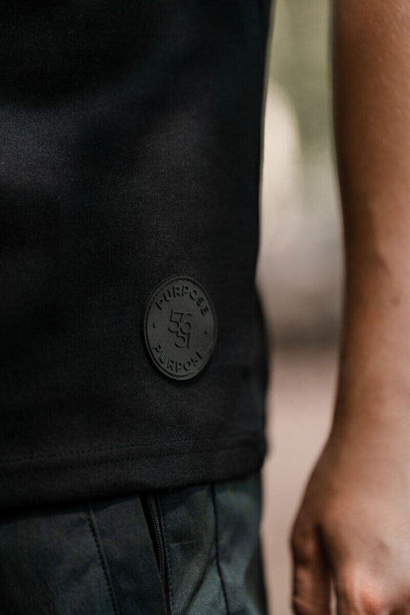 Nothing Is Created Without Purpose Oversized Tee — Black — 7