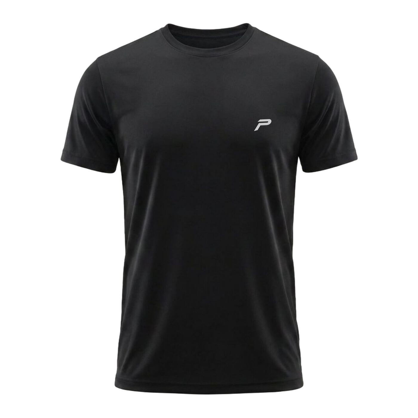 The P Logo Gym Tee — Black