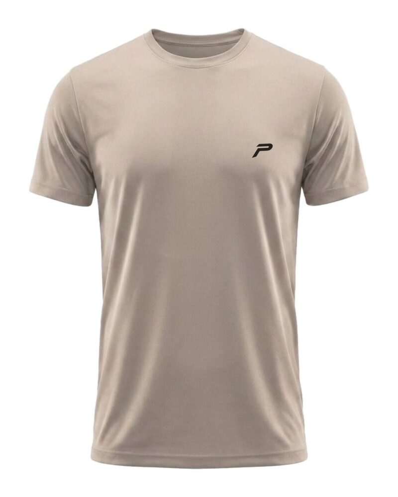 The P Logo Gym Tee — Beige