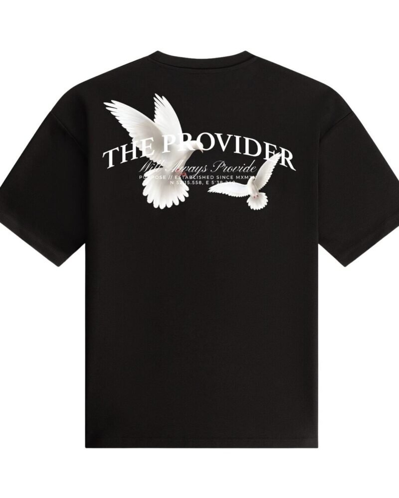 The Provider Oversized Tee — Black
