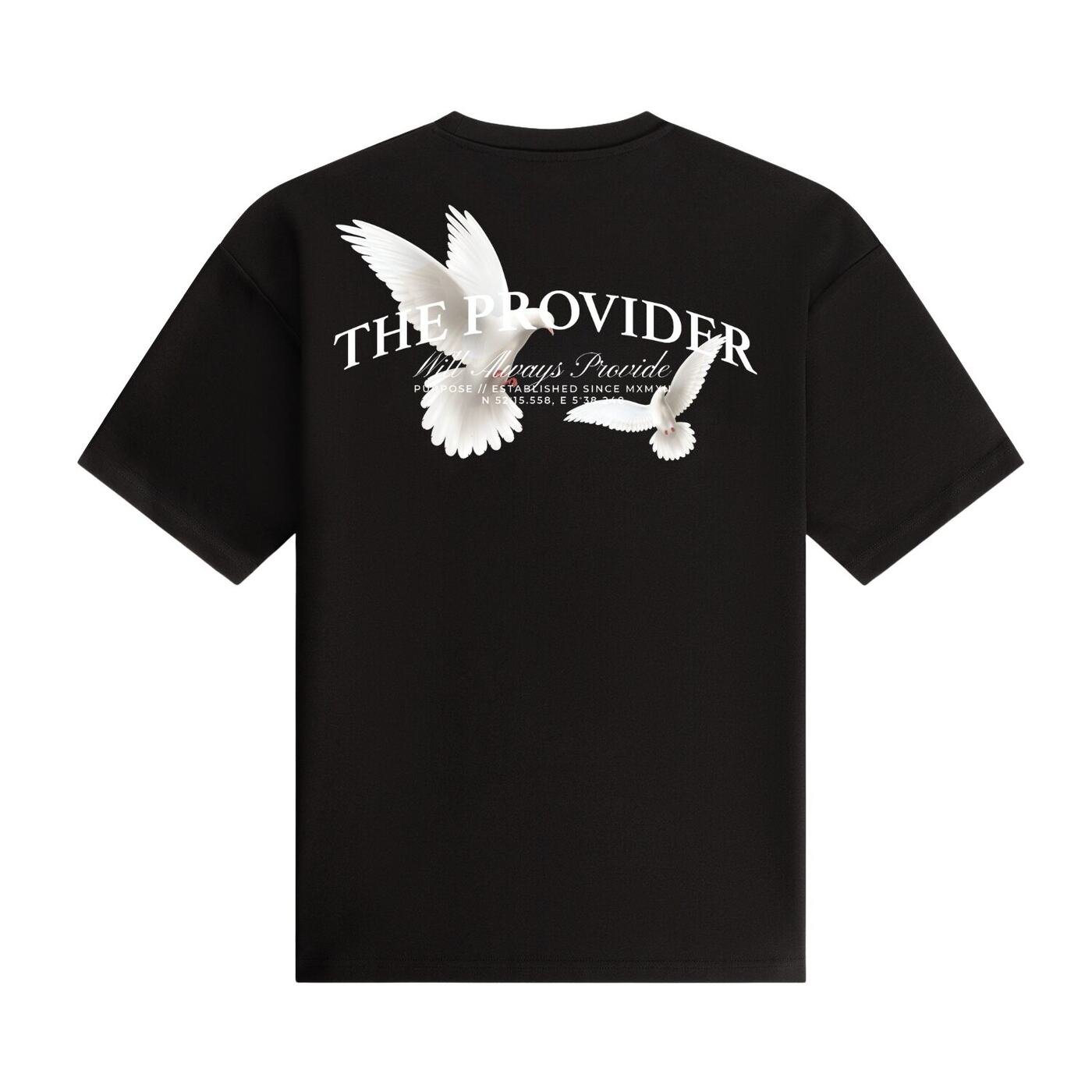 The Provider Oversized Tee — Black