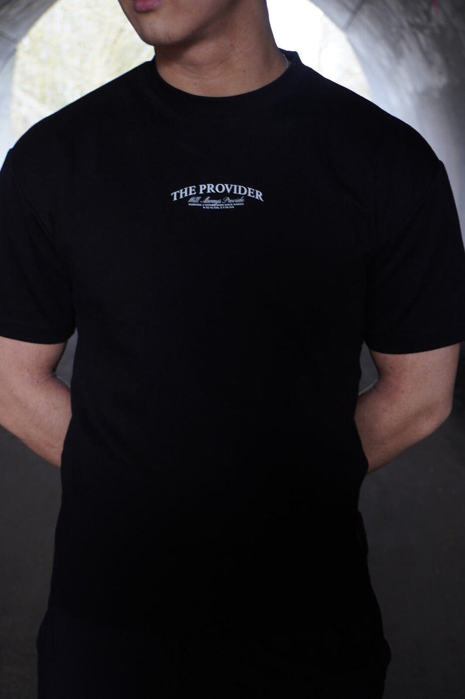 The Provider Oversized Tee — Black — 4