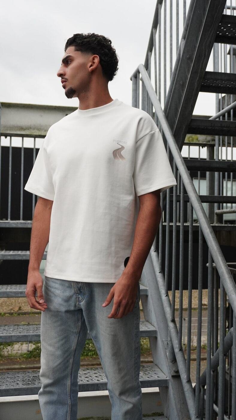 Trust the Path Oversized Tee — White — 3