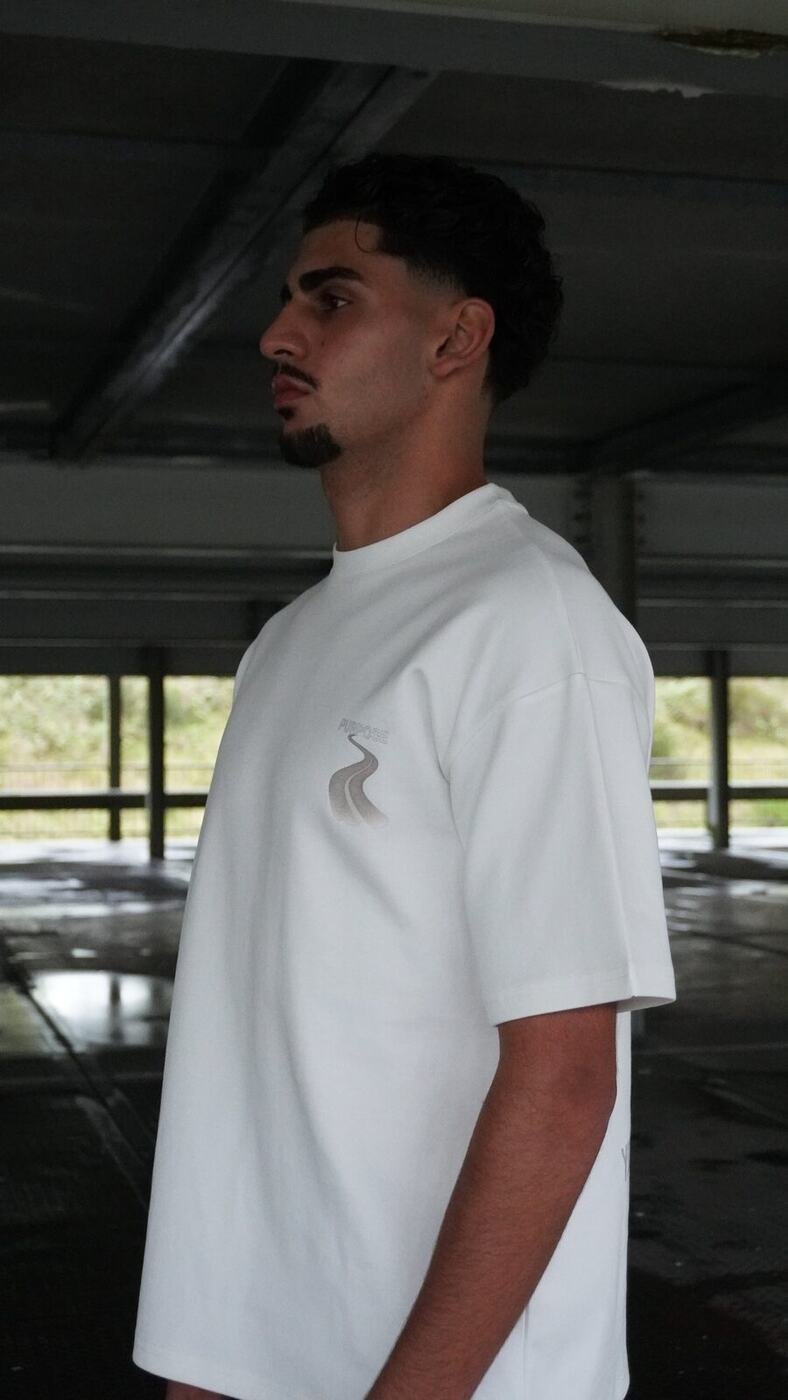 Trust the Path Oversized Tee — White — 5