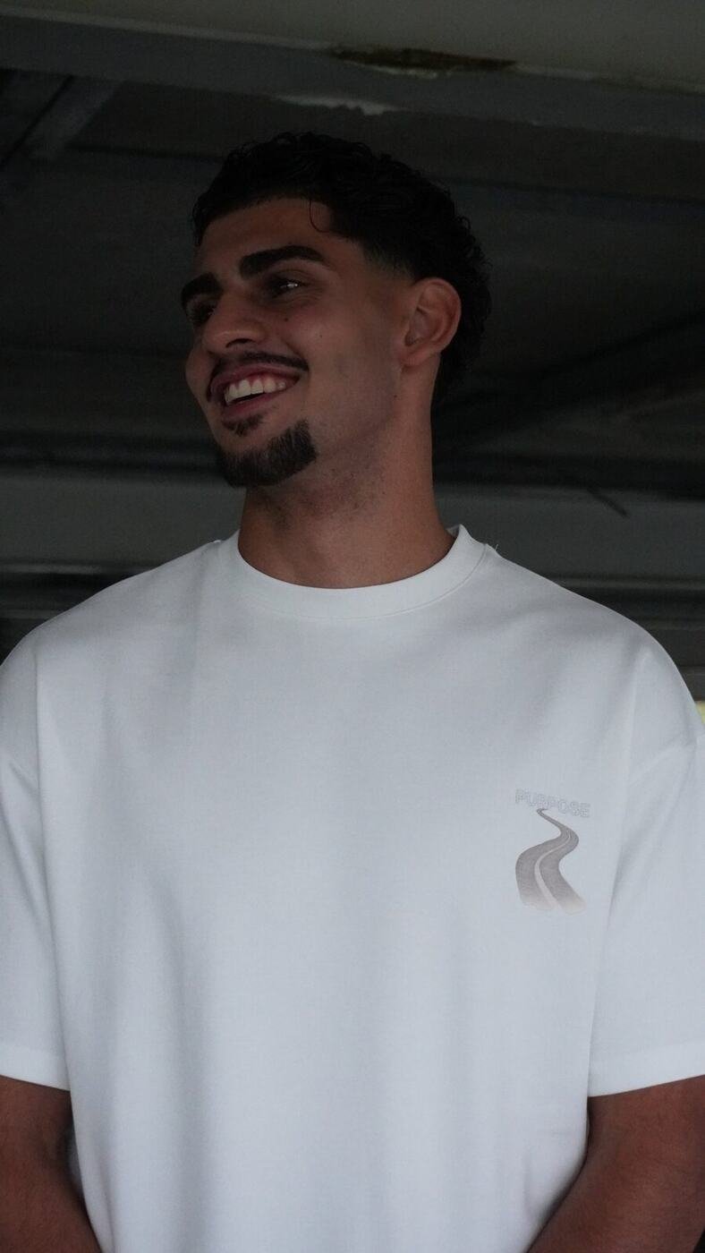 Trust the Path Oversized Tee — White — 6